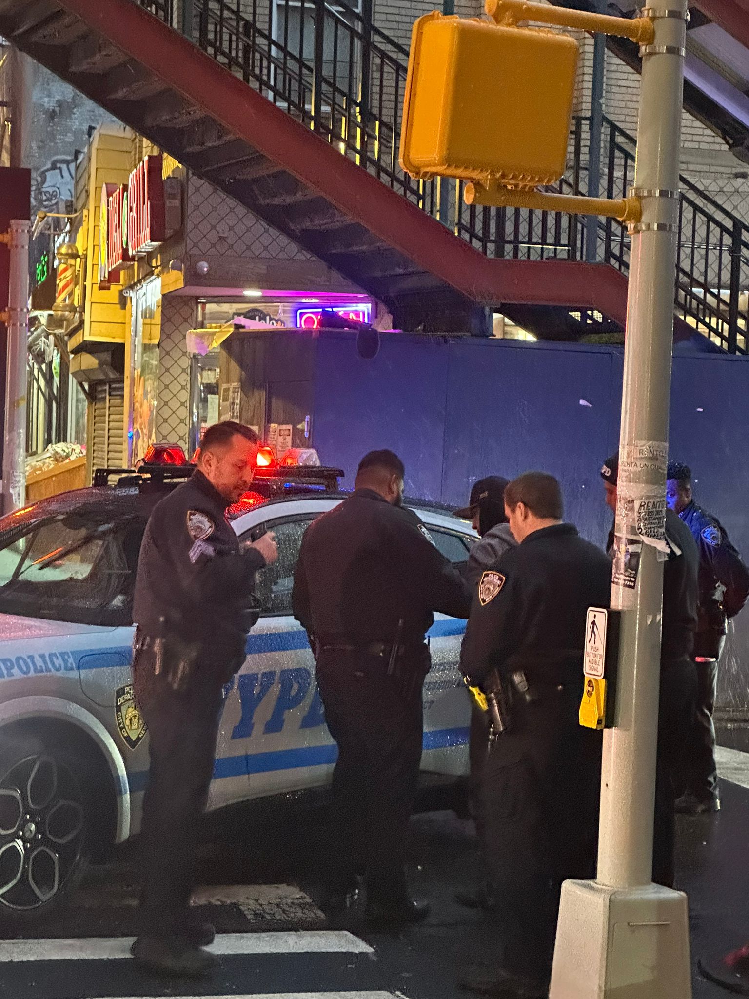 Police scene following reported package theft investigation